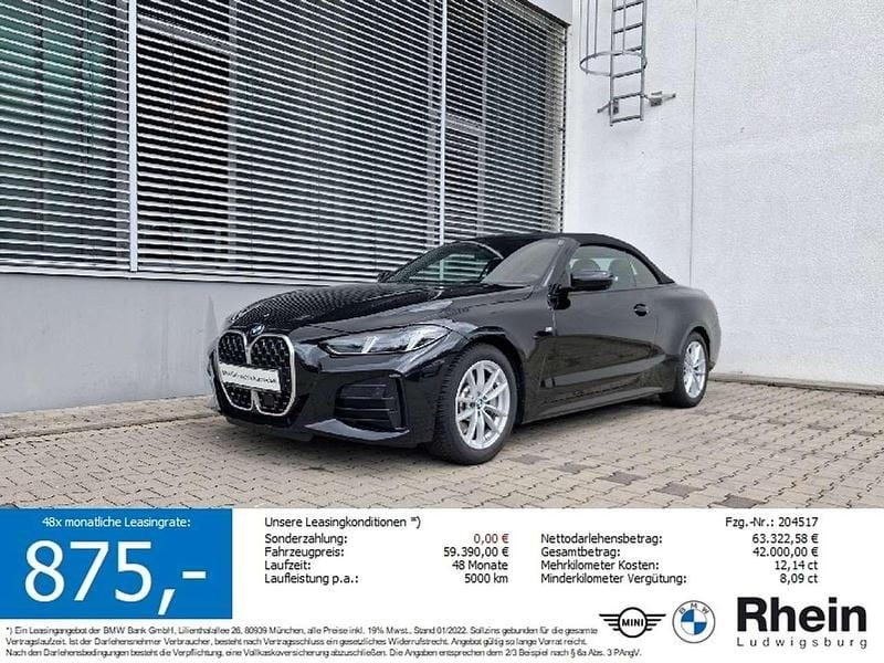 Schwarz Gebraucht 2025 BMW 430 Cabriolet M Sport Cabrio | 48.590 € (Guter Preis) - Bild 1/3