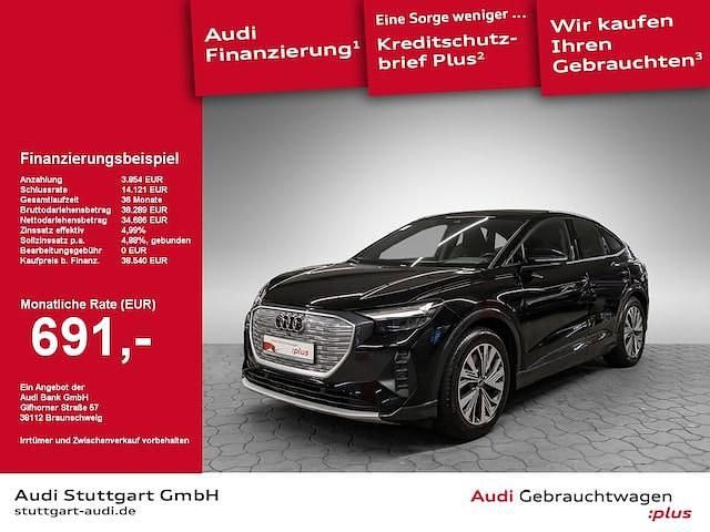 Mythosschwarz metallic Gebraucht 2022 Audi Q4 Sportback e-tron Ambiente SUV | 38.540 € (Fairer Preis) - Bild 1/1