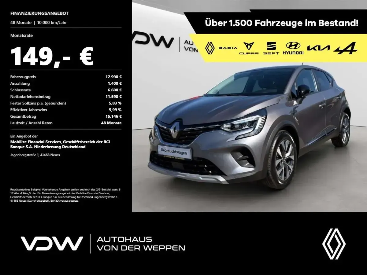 Gebraucht Renault Captur Experience 131 PS (96 kW) 2020 SUV