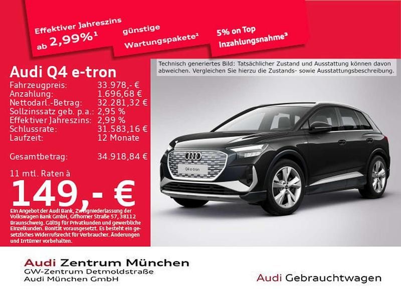Gebraucht Audi Q4 e-tron Ambiente 194 kW (265 PS) 2023 Mythosschwarz metallic SUV