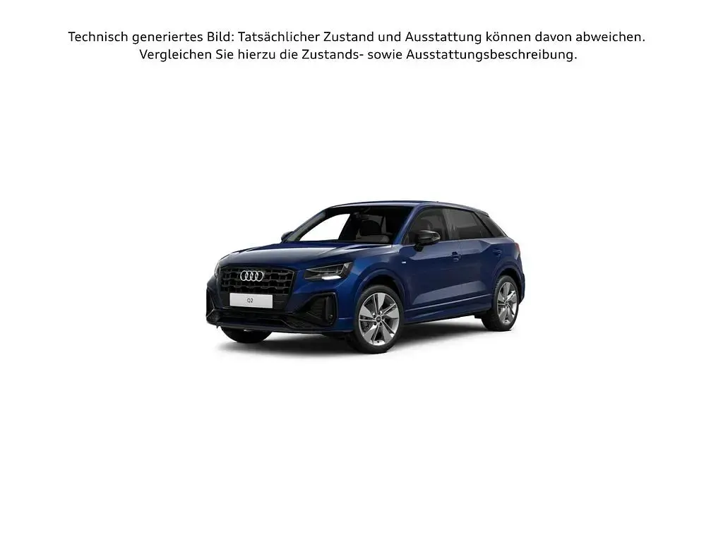Gebraucht Audi Q2 S-Line 150 PS (110 kW) 2023 Navarrablau metallic (metallic) SUV