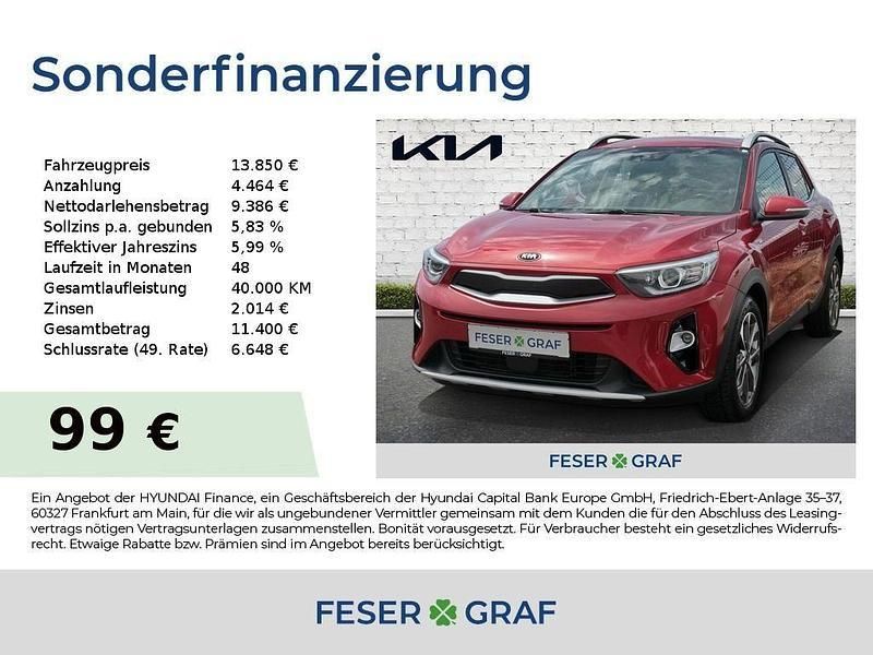 Signalrot met. Gebraucht 2019 Kia Stonic Platinum SUV | 13.850 € (Fairer Preis) - Bild 1/4