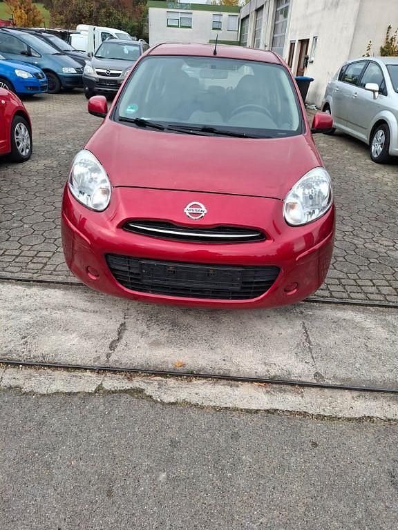 Rot Gebraucht 2012 Nissan Micra Visia Kleinwagen | 1.250 € (Guter Preis) - Bild 1/4
