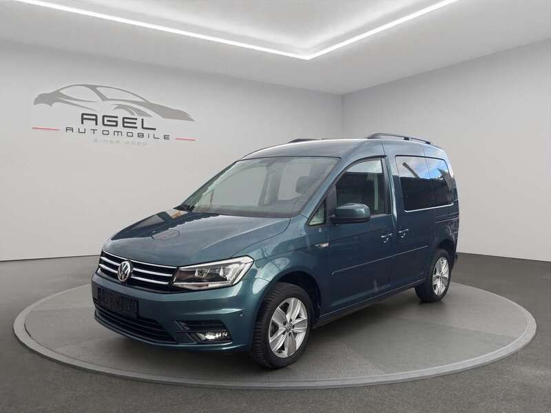 Bambusgarden green metallic Gebraucht 2018 VW Caddy Comfortline Van / Kleinbus | 16.800 € (Fairer Preis) - Bild 1/4