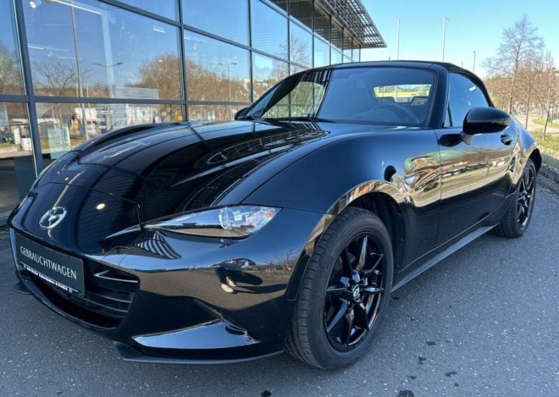 Jet black Gebraucht 2020 Mazda MX5 Basis Cabrio | 21.850 € (Guter Preis) - Bild 1/4
