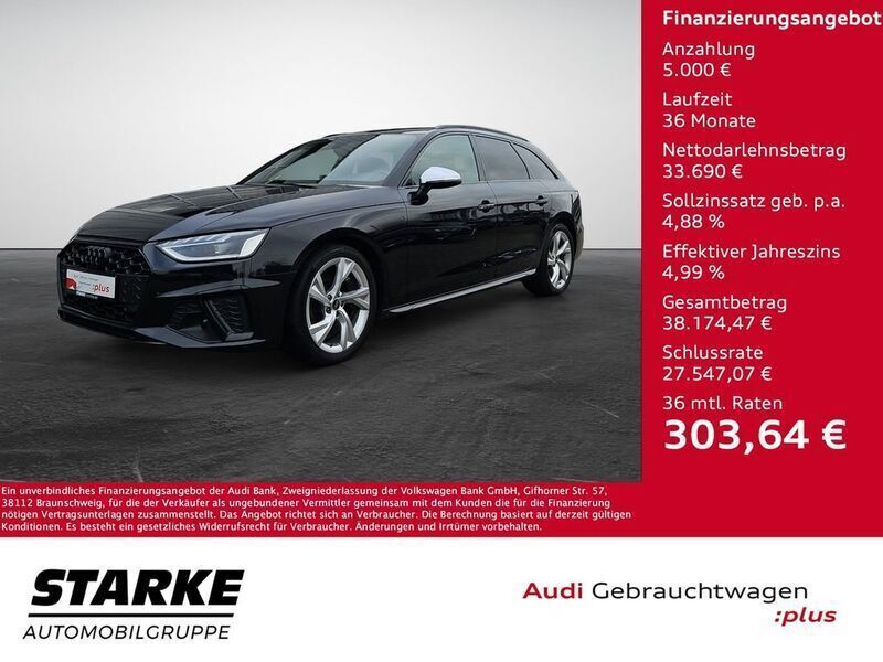 Mythosschwarz metallic Gebraucht 2022 Audi S4 Advanced Kombi | 38.690 € (Superpreis) - Bild 1/4