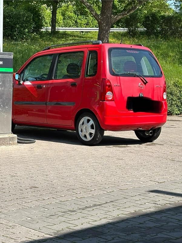 Rot Gebraucht 2002 Opel Agila Limousine | 850 € (Superpreis) - Bild 1/4