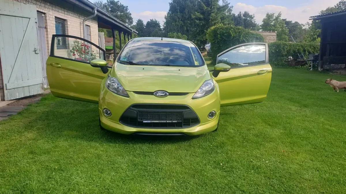 Gebraucht Ford Fiesta 82 PS (60 kW) 2010 Grün Kleinwagen