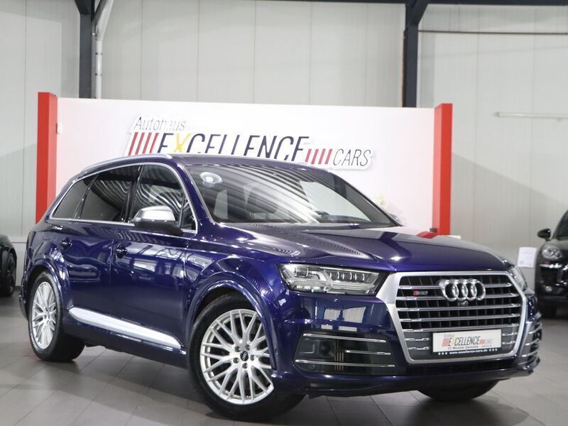 Blau Gebraucht 2018 Audi SQ7 S-Line SUV | 48.997 € (Fairer Preis) - Bild 1/4