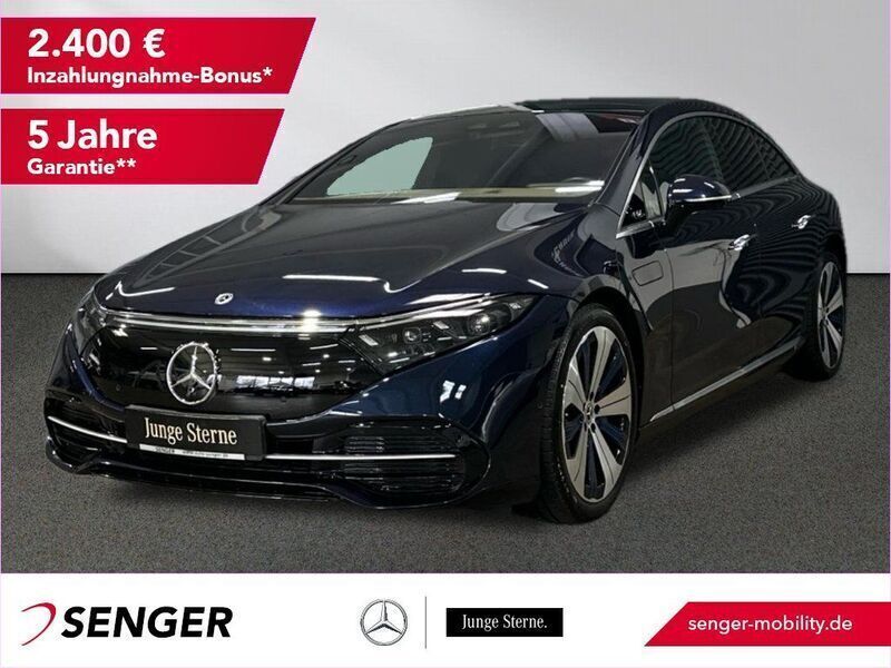 Blau Gebraucht 2021 Mercedes EQS450+ Electric Art Limousine | 58.190 € (Superpreis) - Bild 1/4
