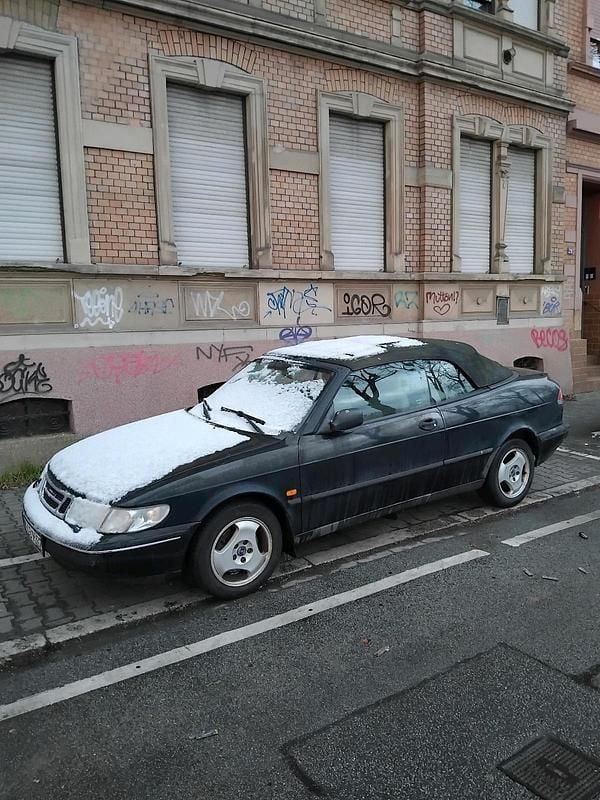 Schwarz Gebraucht 1997 Saab 900 Cabriolet Cabrio | 1.000 € - Bild 1/4