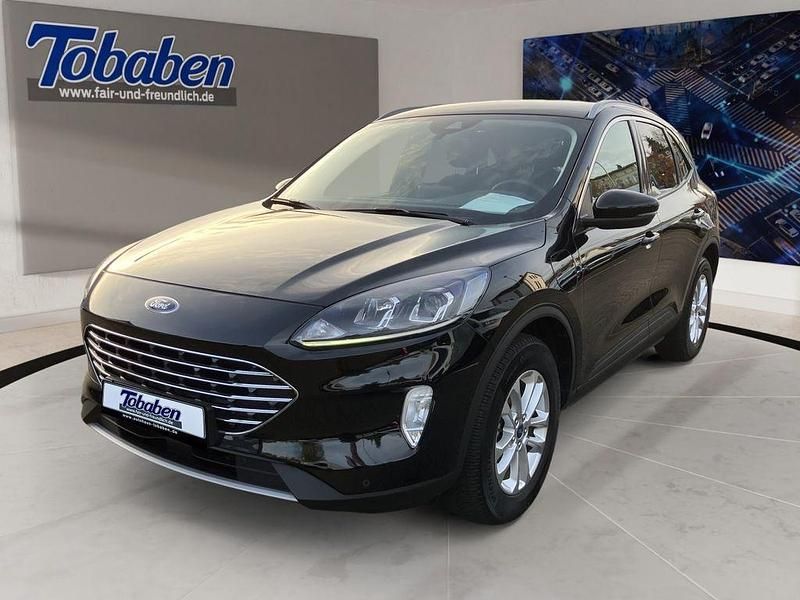Obsidianschwarz metallic Gebraucht 2022 Ford Kuga Titanium SUV | 25.960 € (Fairer Preis) - Bild 1/4