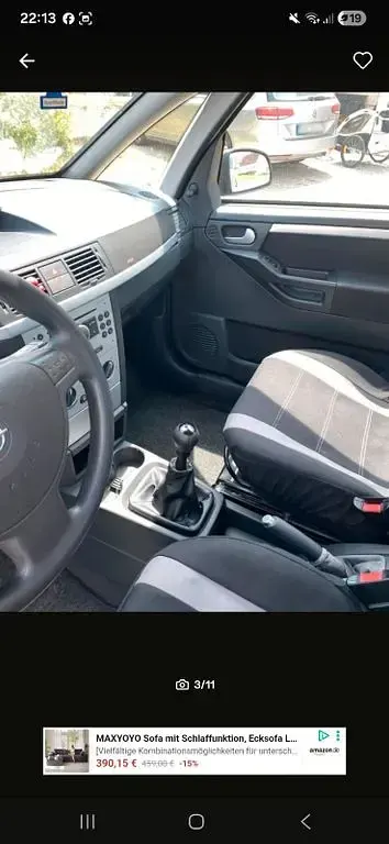 Gebraucht Opel Meriva 101 PS (74 kW) 2005 Silber Van / Kleinbus