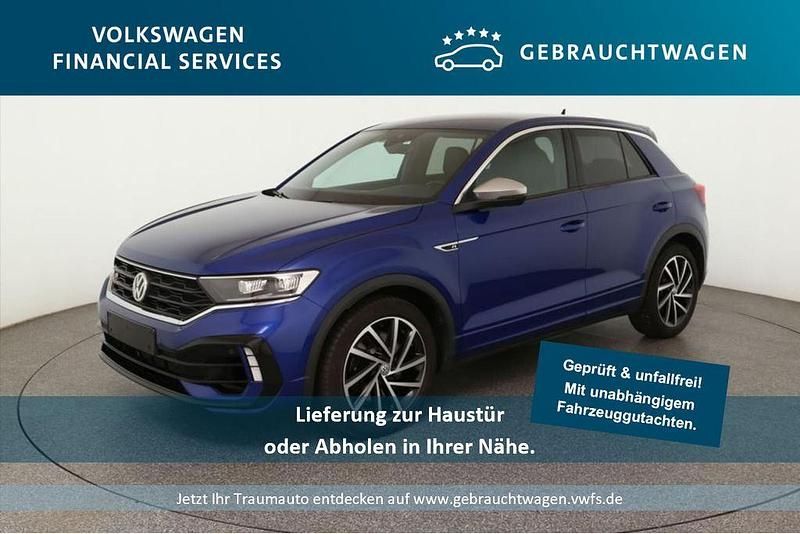 Blau Gebraucht 2021 VW T-Roc R SUV | 28.959 € (Guter Preis) - Bild 1/4