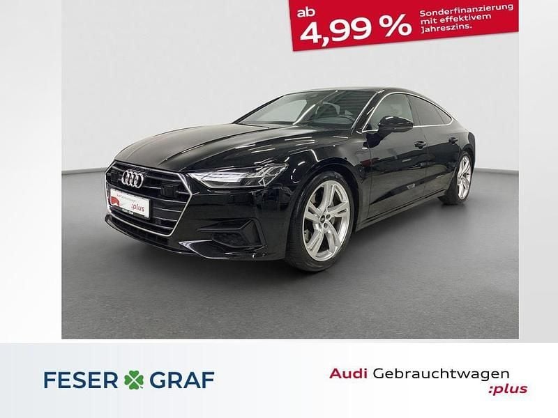 Mythosschwarz metallic Gebraucht 2022 Audi A7 Ambiente Limousine | 44.980 € (Guter Preis) - Bild 1/4