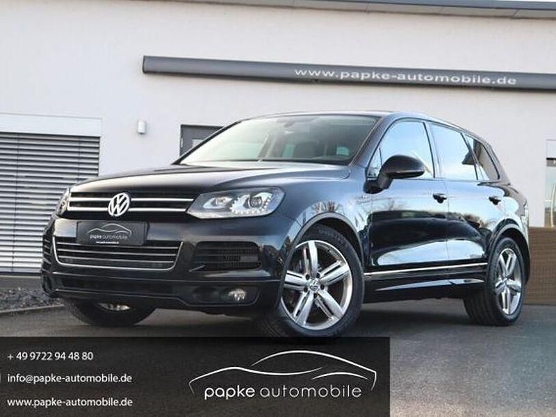 Schwarz Gebraucht 2012 VW Touareg R-line SUV | 15.895 € (Fairer Preis) - Bild 1/4