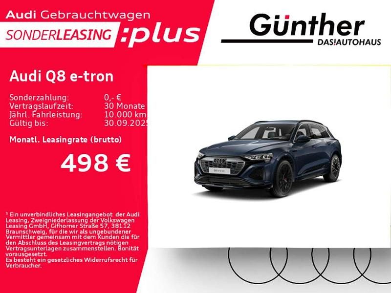 Plasmablau metallic Gebraucht 2024 Audi Q8 e-tron S-Line SUV | 62.300 € (Guter Preis) - Bild 1/4