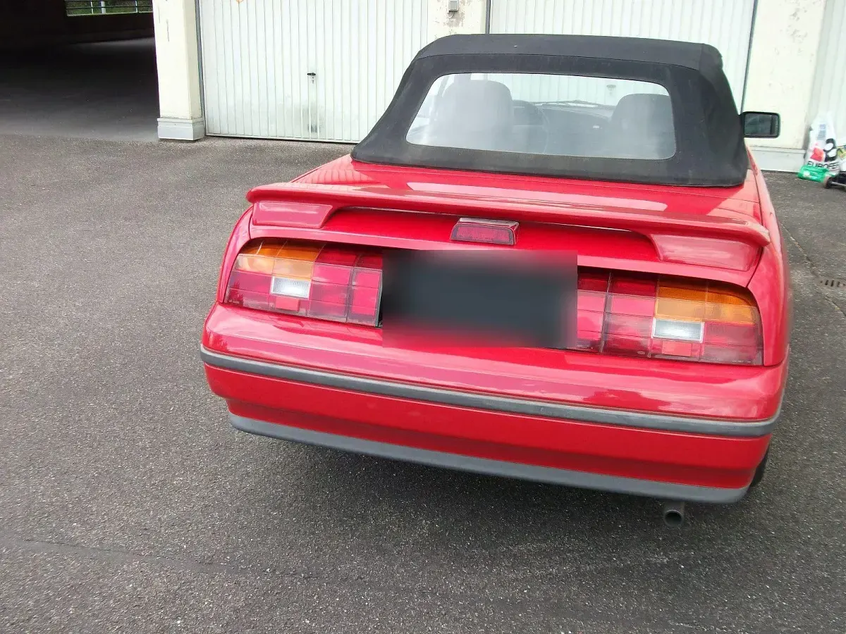 Gebraucht Ford Capri 136 PS (100 kW) 1990 Rot Cabrio