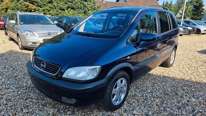 Blau Gebraucht 2000 Opel Zafira Elegance Van / Kleinbus | 1.190 € (Guter Preis) - Bild 1/4