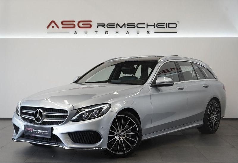 Silber Gebraucht 2017 Mercedes C300 AMG line Kombi | 23.900 € (Fairer Preis) - Bild 1/3