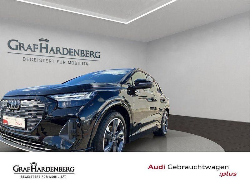 Mythosschwarz metallic Gebraucht 2021 Audi Q4 e-tron Ambiente SUV | 30.810 € (Fairer Preis) - Bild 1/4