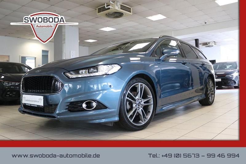 Blau Gebraucht 2019 Ford Mondeo ST-Line Limousine | 15.450 € (Fairer Preis) - Bild 1/3
