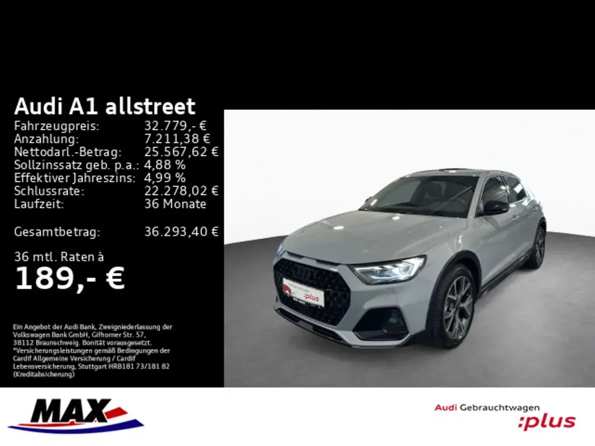 Używany Audi A1 S-Line 150 KM (110 kW) 2025 Szary SUV