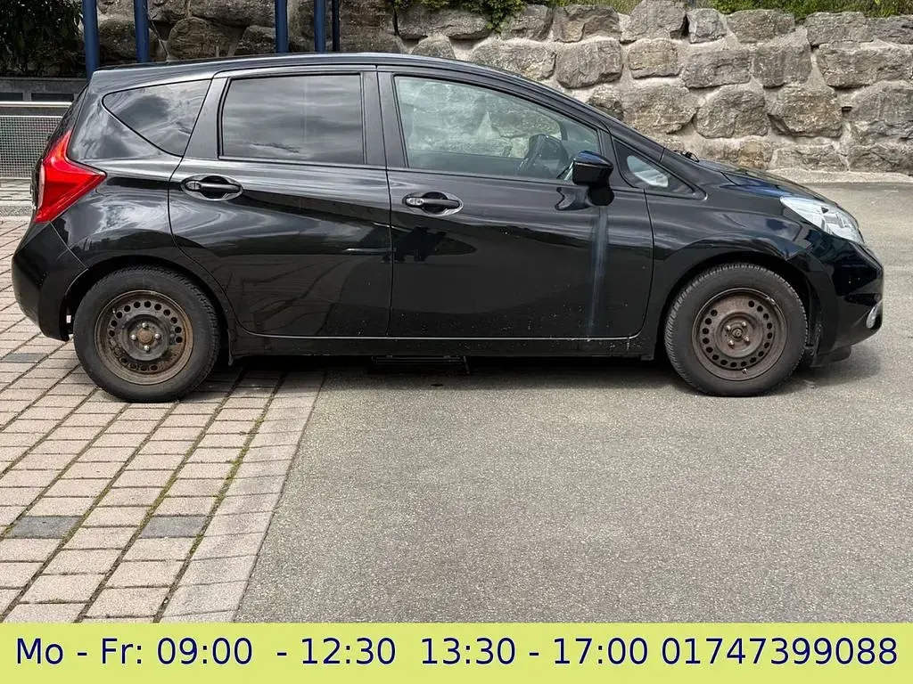 Gebraucht Nissan Note Acenta+ 90 PS (66 kW) 2016 Schwarz Kleinwagen