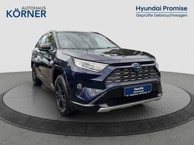 Blau Gebraucht 2019 Toyota RAV4 Hybrid Style SUV | 29.900 € (Fairer Preis) - Bild 1/4