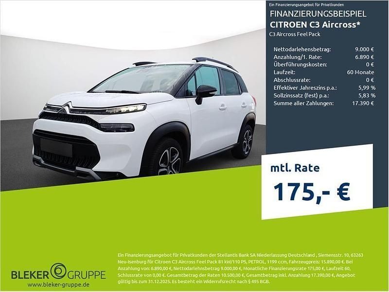 Weiß Gebraucht 2023 Citroën C3 Aircross Feel SUV | 15.890 € (Fairer Preis) - Bild 1/3