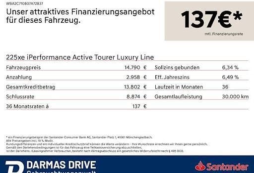 Gebraucht BMW 225 Active Tourer iPerformance 220 PS (161 kW) 2017 Braun Van / Kleinbus