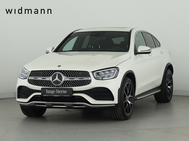Manufaktur diamantweiss bright Gebraucht 2023 Mercedes GLC300 AMG Coupé | 55.850 € - Bild 1/4