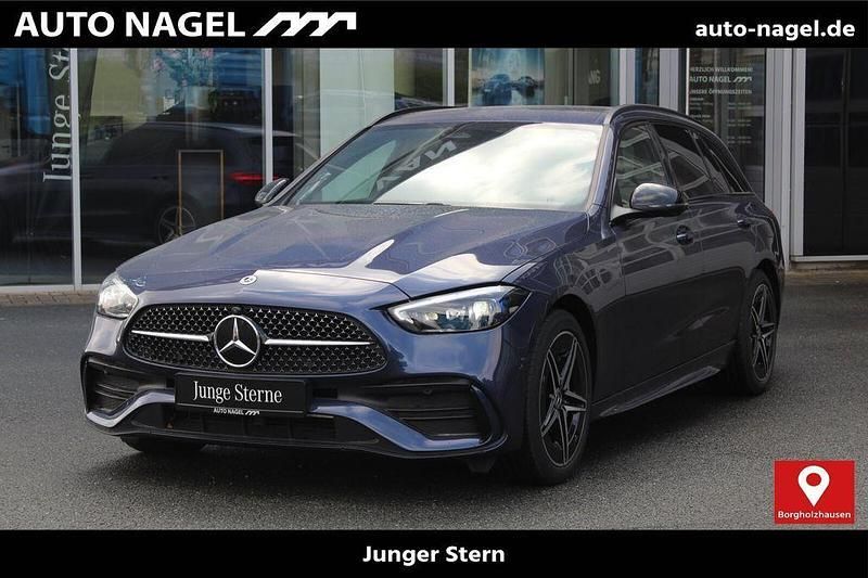 Blau Gebraucht 2024 Mercedes C300e AMG Limousine | 42.400 € (Superpreis) - Bild 1/4