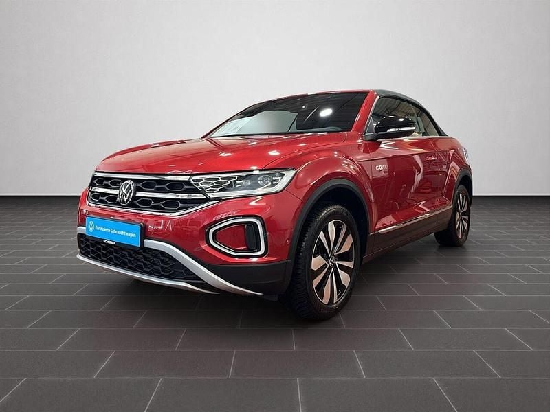Kings red metallic schwarz (metallic) Gebraucht 2025 VW T-Roc SUV | 25.900 € - Bild 1/4