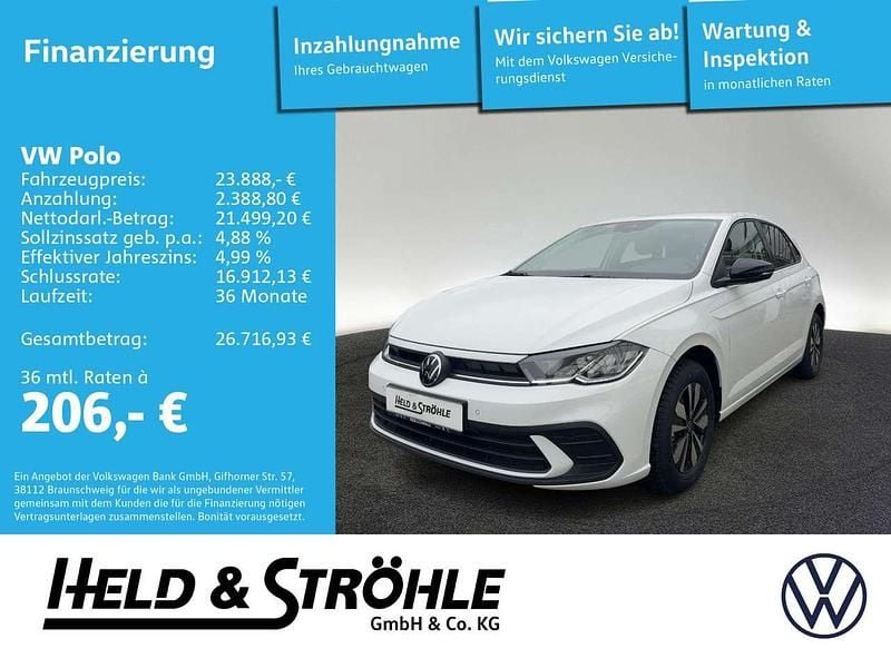 Pure white Neu 2025 VW Polo Goal Kleinwagen | 23.890 € (Fairer Preis) - Bild 1/4