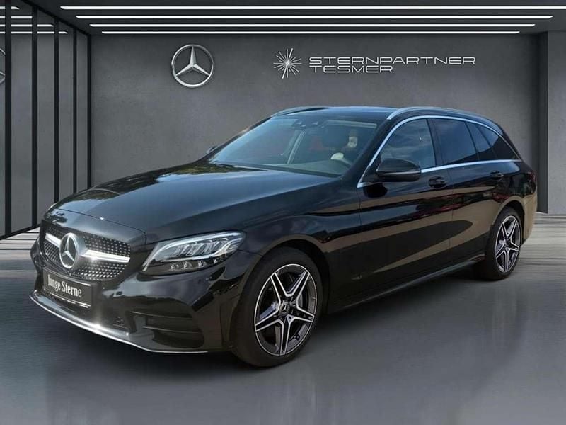 Schwarz Gebraucht 2020 Mercedes C300 AMG line Limousine | 28.850 € (Superpreis) - Bild 1/3