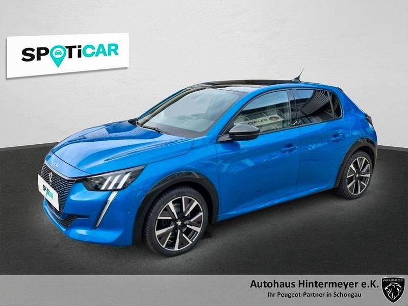 Blau Gebraucht 2020 Peugeot e-208 GT Kleinwagen | 16.490 € (Fairer Preis) - Bild 1/4
