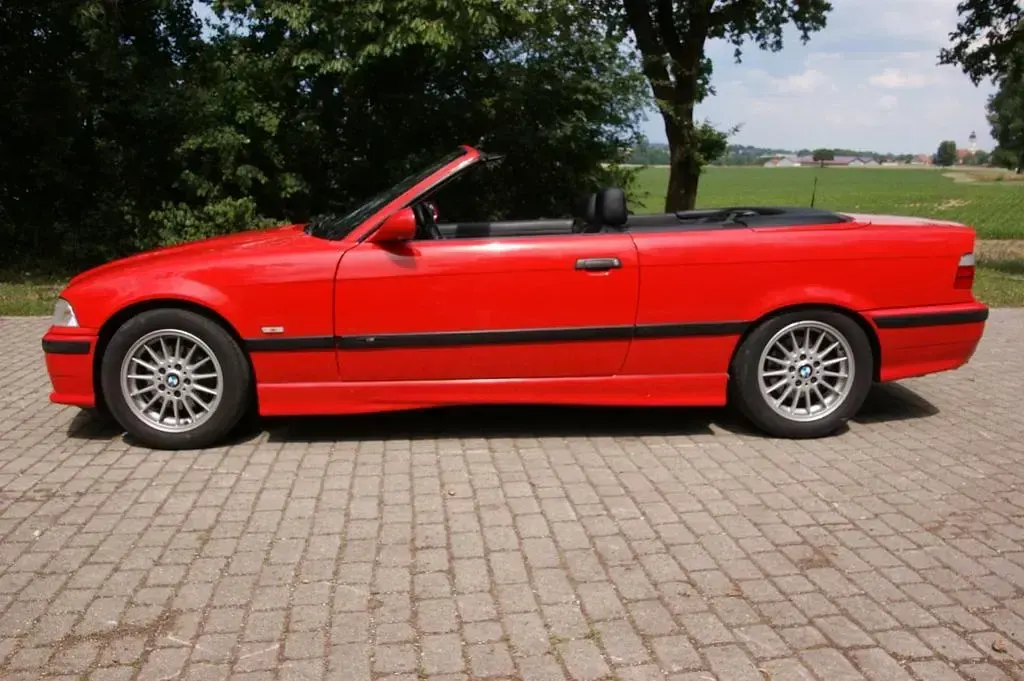 Gebraucht BMW 320 Cabriolet Sport Line 150 PS (110 kW) 1998 Rot Cabrio