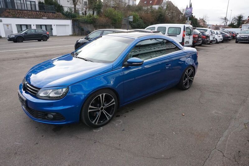 Blau Gebraucht 2012 VW Eos Sportline Cabrio | 9.950 € (Fairer Preis) - Bild 1/4