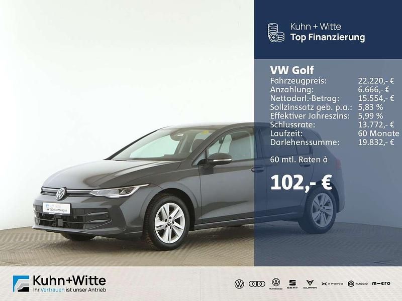 Delfingrau metallic Gebraucht 2024 VW Golf VIII Limousine | 21.820 € (Superpreis) - Bild 1/3