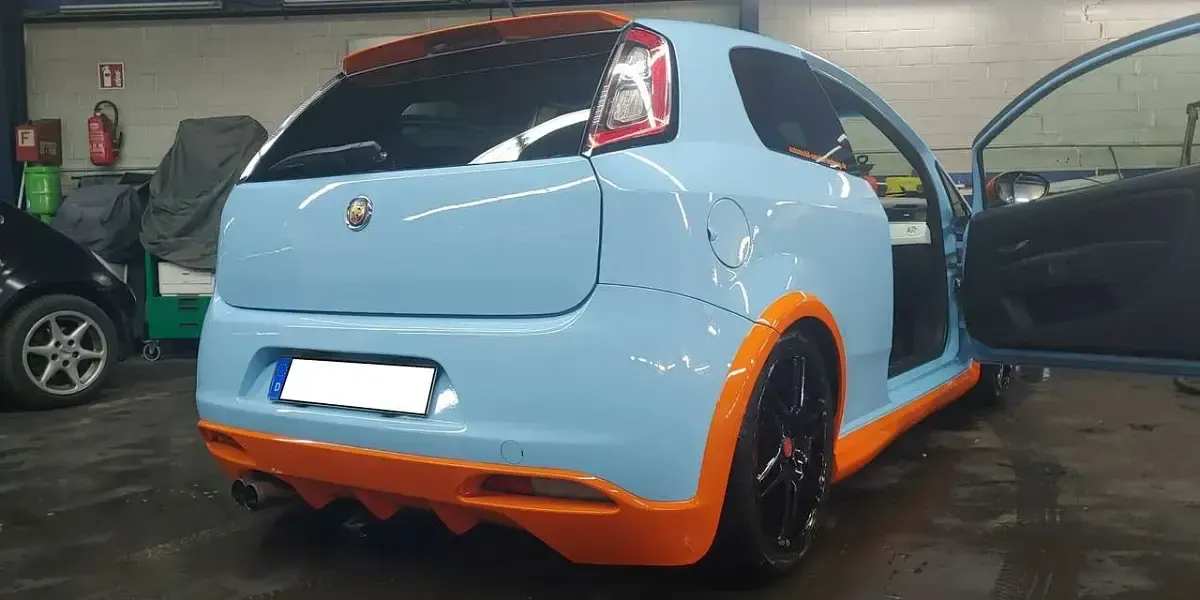 Gebraucht Fiat Grande Punto Abarth 155 PS (114 kW) 2009 Blau Kleinwagen