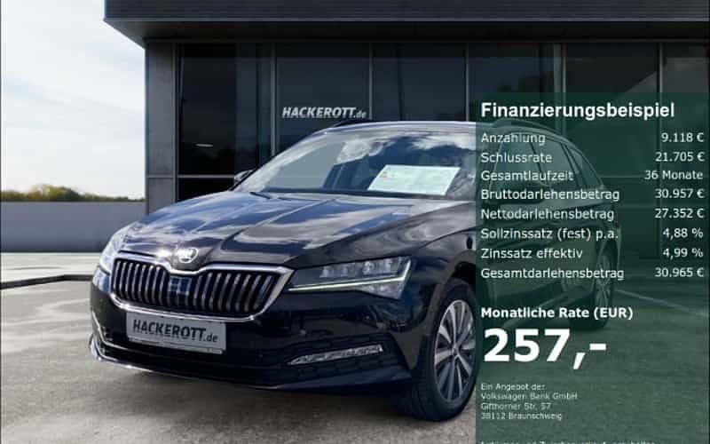 Black magic perleffekt Gebraucht 2024 Skoda Superb Ambition Kombi | 36.470 € (Guter Preis) - Bild 1/4