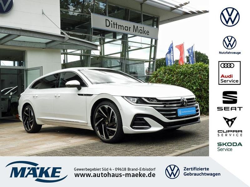 Oryxweiß perlmutteffekt Gebraucht 2025 VW Arteon R-line Kombi | 47.890 € - Bild 1/4
