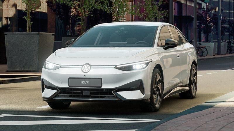 Gletscherweiß metallic Gebraucht 2025 VW ID.7 Pro Limousine | 45.930 € (Fairer Preis) - Bild 1/4