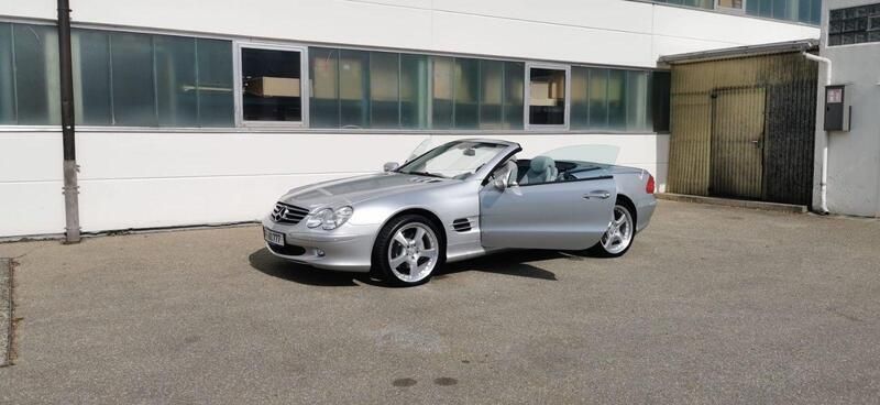 Silber Gebraucht 2002 Mercedes SL500 Cabrio | 19.199 € (Guter Preis) - Bild 1/4