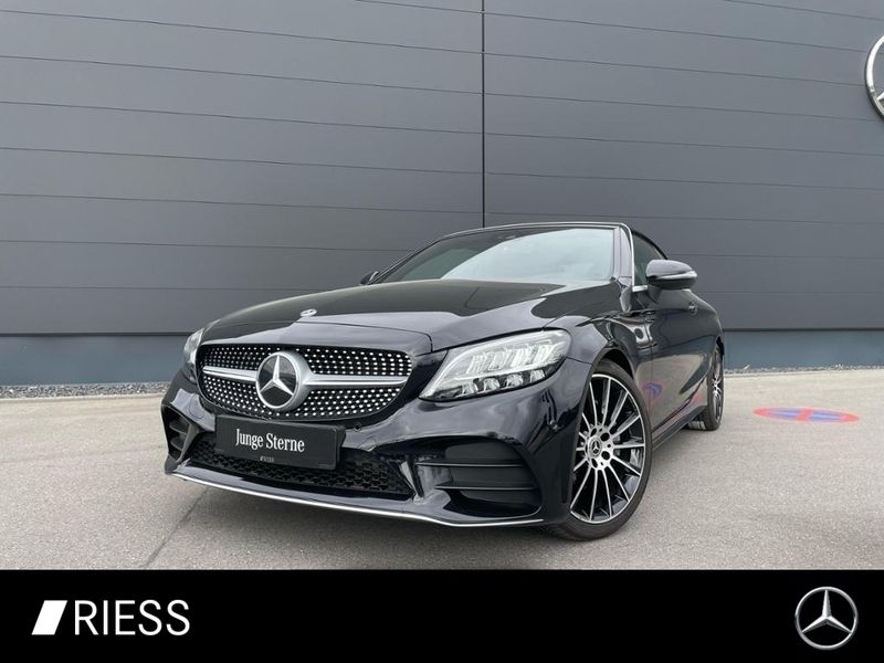 Schwarz Gebraucht 2021 Mercedes C200 AMG Cabrio | 36.800 € (Fairer Preis) - Bild 1/4