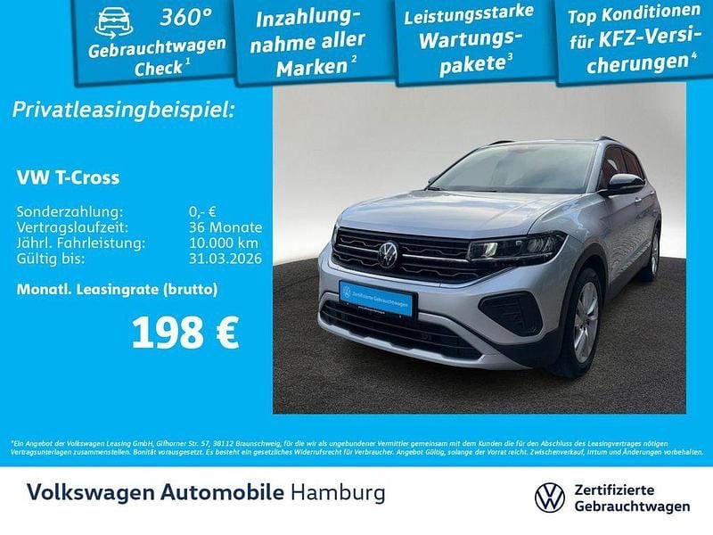Gebraucht VW T-Cross Life 95 PS (69 kW) 2025 8e reflexsilber metallic SUV