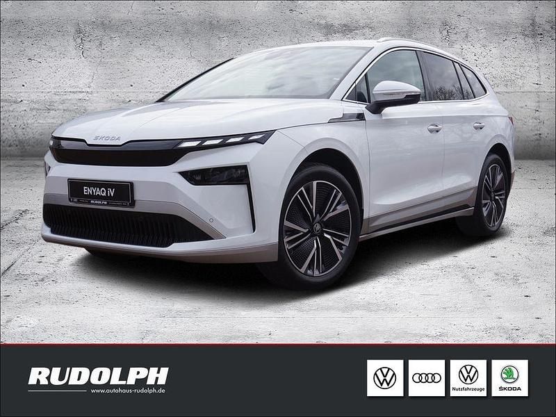 Moonweiß perleffekt Gebraucht 2025 Skoda Enyaq iV Loft SUV | 41.500 € (Guter Preis) - Bild 1/4