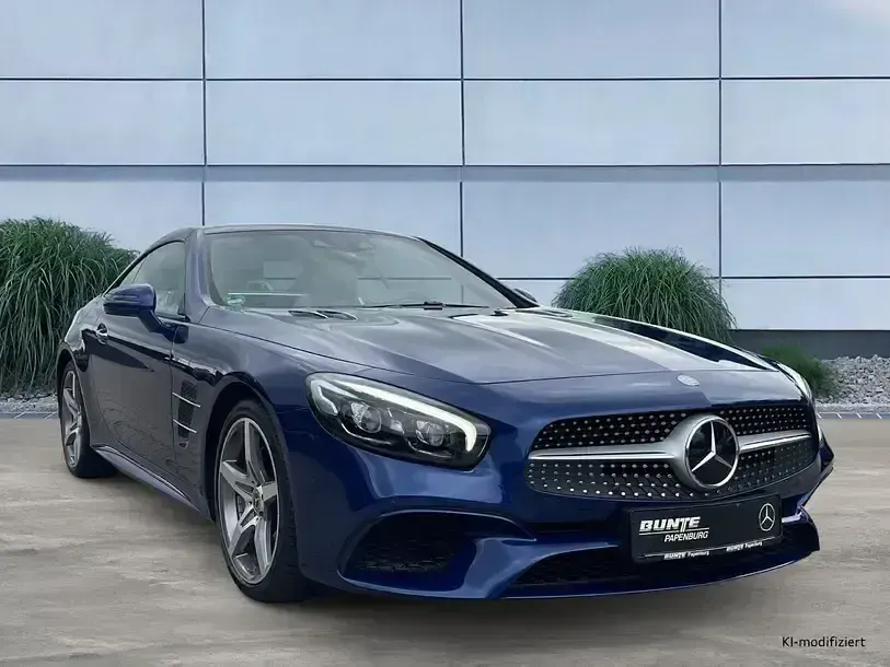 Gebraucht Mercedes SL500 AMG 455 PS (334 kW) 2017 Blau Cabrio