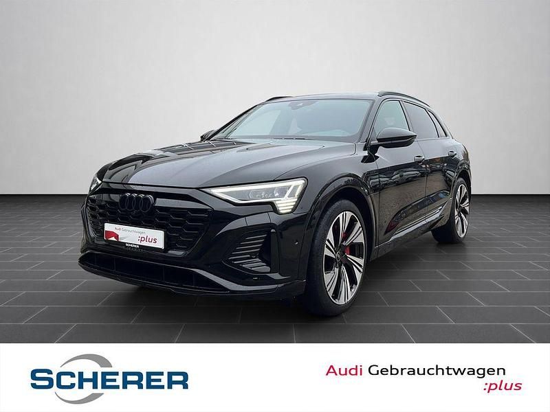 Mythosschwarz metallic Gebraucht 2023 Audi Q8 e-tron S-Line SUV | 55.800 € (Guter Preis) - Bild 1/4